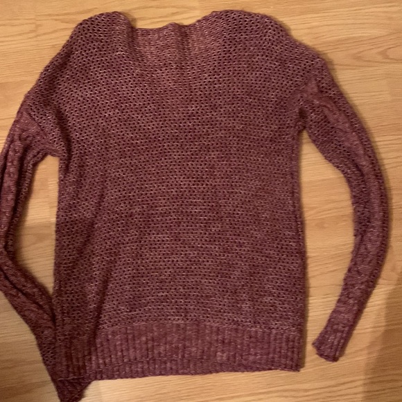 Beautiful Aeropostale Sweater in a beautiful burgundy/rose color. - Picture 5 of 5